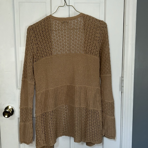 American Eagle Stitched Button Front Cardigan Brown - Picture 5 of 5